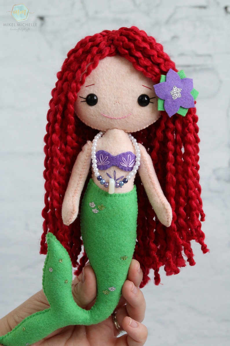 mermaid felt doll