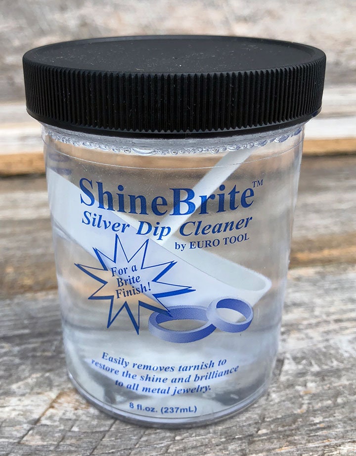 Shinebrite Burnishing Compound Gold Silver Jewelry Dip Cleaner for Removing  Tarnish Oxidation 8 Oz TUM-510.01 