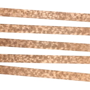 Pattern Copper Strips (Curvy) 6&quot; x 1/2&quot; 24ga - CSP352