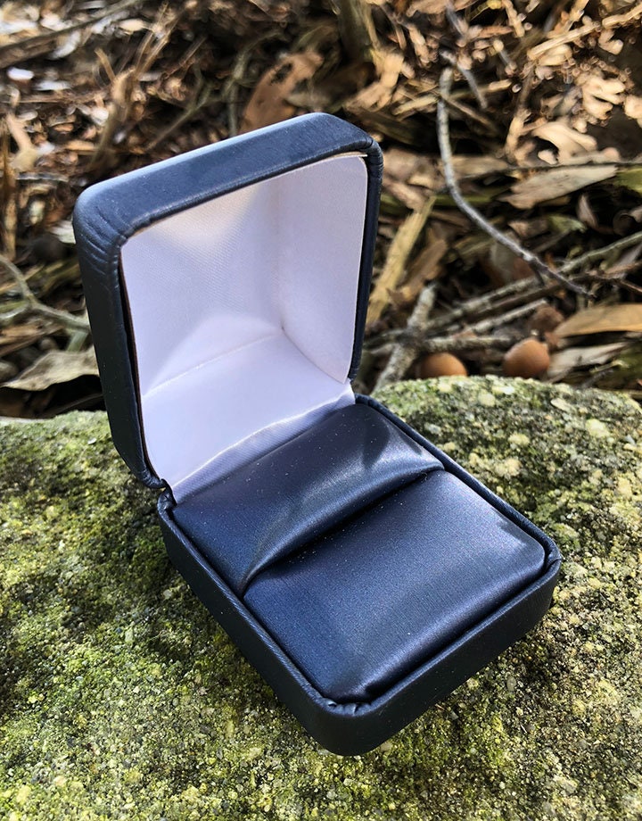 Blue Satin Ring Box (DBX1736) - Etsy
