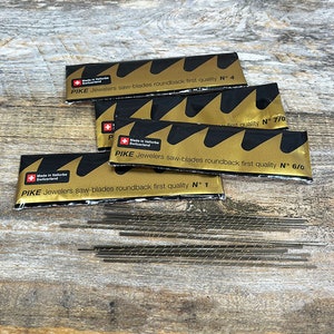 144 PCS Herkules Jeweler's Saw Blades Size 1/0 - German Made, Superior Quality