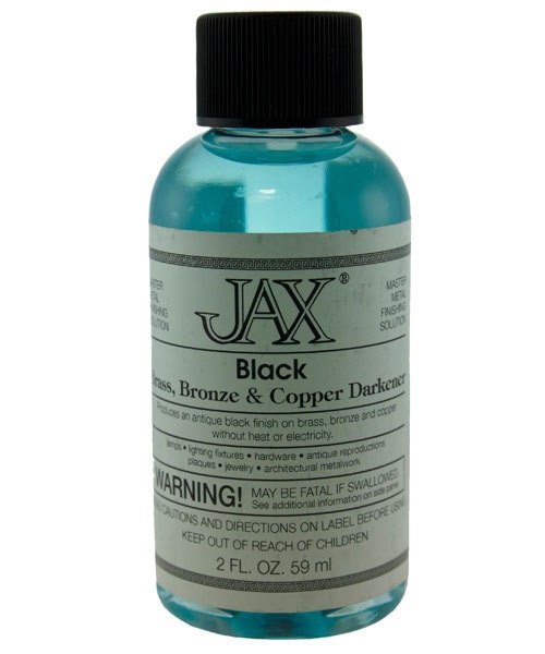 Jax Black Darkener for Copper, Brass & Bronze 2oz Bottle  (PM9004)