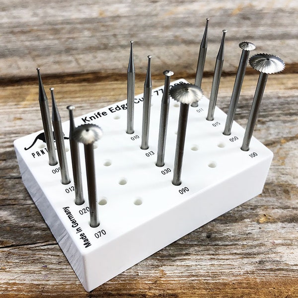 Knife Edge Cutting Bur Set Tungsten/Vanadium (0.9 to 10.0mm) 12pcs (77.1398)