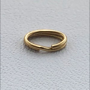 Gold Filled Oval Split Rings 3.6x5.8mm (Pkg of 10) (901F-06)