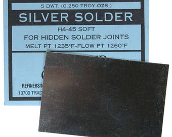 Silver Sheet Solder Easy 5dwt (1/4oz)  (SSSE)