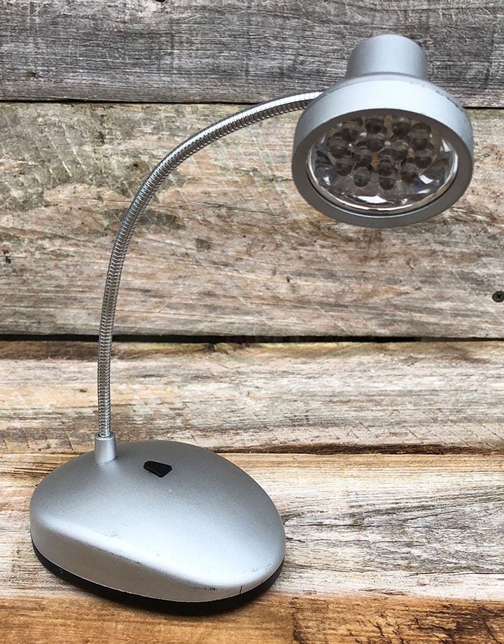 Mini Battery Powered Desk Lamp with 14 LEDs LM1347 Etsy