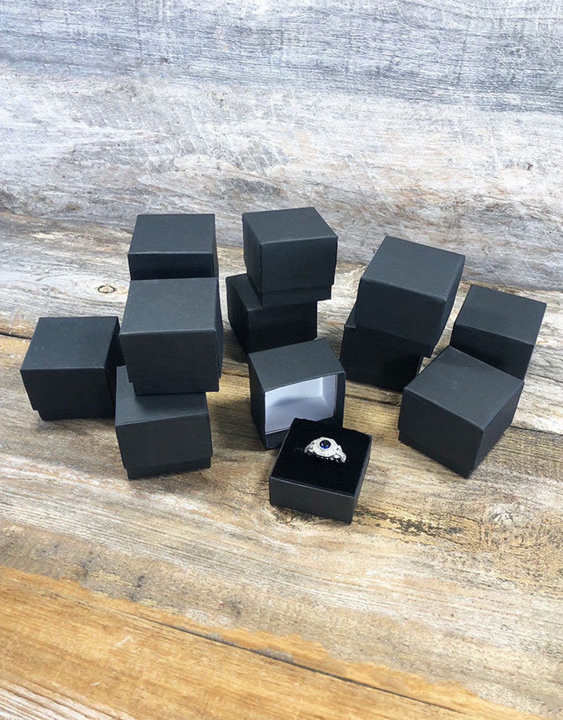 Matte Black Ring Box dozen DBX6300 Etsy
