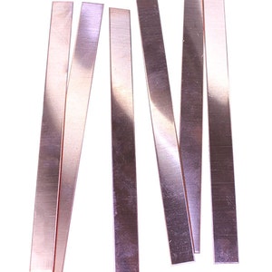 Copper Bracelet Blank 22ga 6&quot; x 1/2&quot; (Pkg of 12) (CS22-6x1/2)