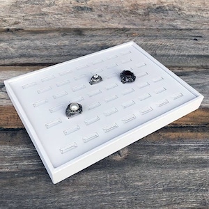 Leatherette Ring Tray With 46 Slots  (DRG6821)