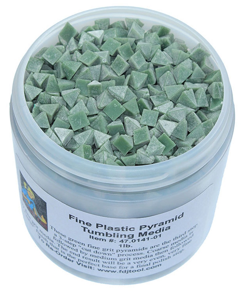 Tumbling Media Fine Plastic Pyramids 1lb 47.014101 Etsy