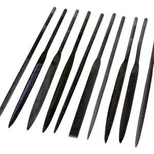 Economy Needle File Set - Cut 2 - 5-1/2&quot; (10pcs)  (FI6004)