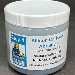 Rock Tumbling Media Step 1: Coarse 60/90 Grit 1lbs (TM501)
