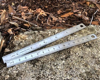 6" Steel Ruler 2 pieces (35.510)