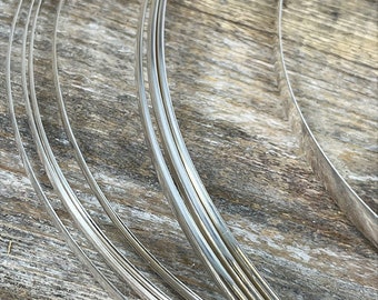 Low Dome Sterling Silver Wire (SLDW0X) (Sold by the Foot) **Choose Size**