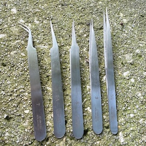 Tweezer Set Non-Magnetic 5pcs (#SS, 3, 5, 5A, 7) (TW2256)