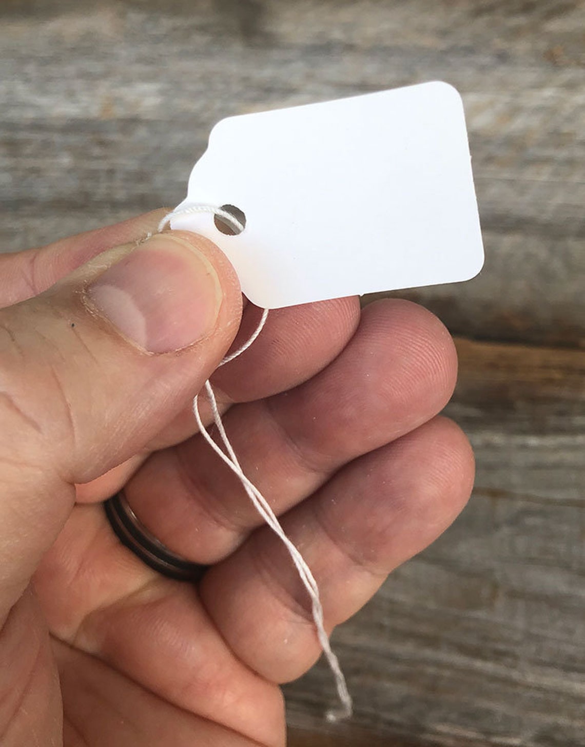 Paper String Tag 7/8x19/32 White pkg of 1000 Etsy