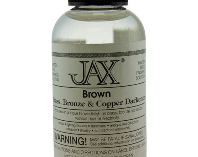 Jax Brown Darkener for Copper, Brass & Bronze 2oz Bottle PM9002 Etsy