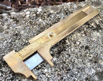 Brass Millimeter Gauge With 80mm Capacity With Stone Plate (35.0205)