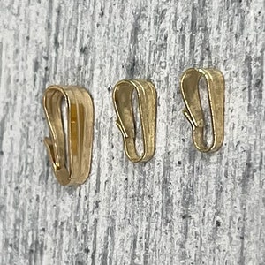 Clip On Bails 14K Gold (910-1X) **Choose Size**