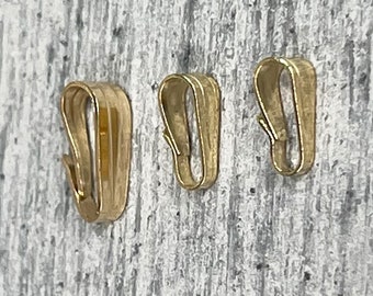 Clip On Bails 14K Gold (910-1X) **Choose Size**