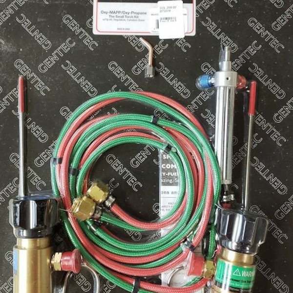 Small Torch Kit Propane/Oxygen with Disposable Tank Regulators (BT2018)