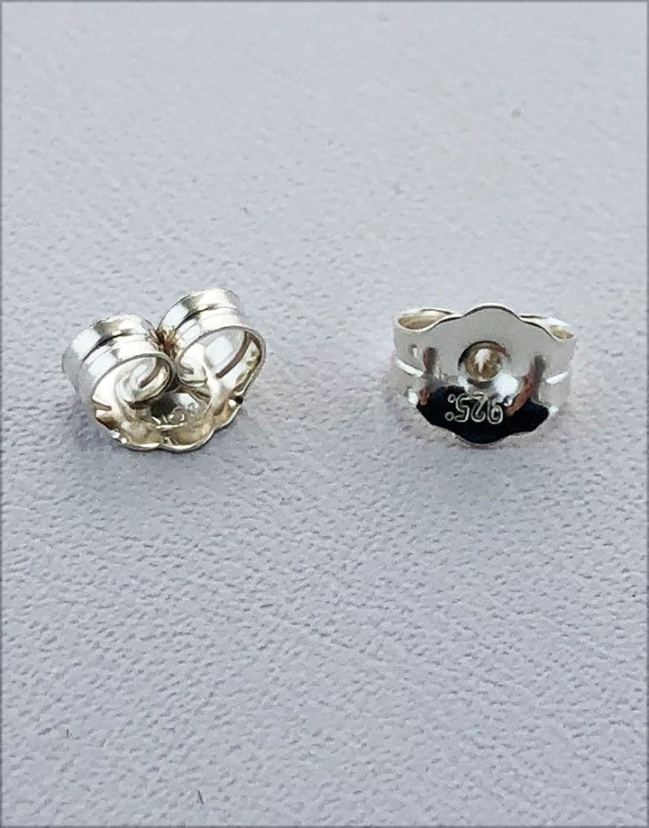 Medium Ear Nut, Earring Back, Sterling Silver, 50 Pieces 27-560-SS