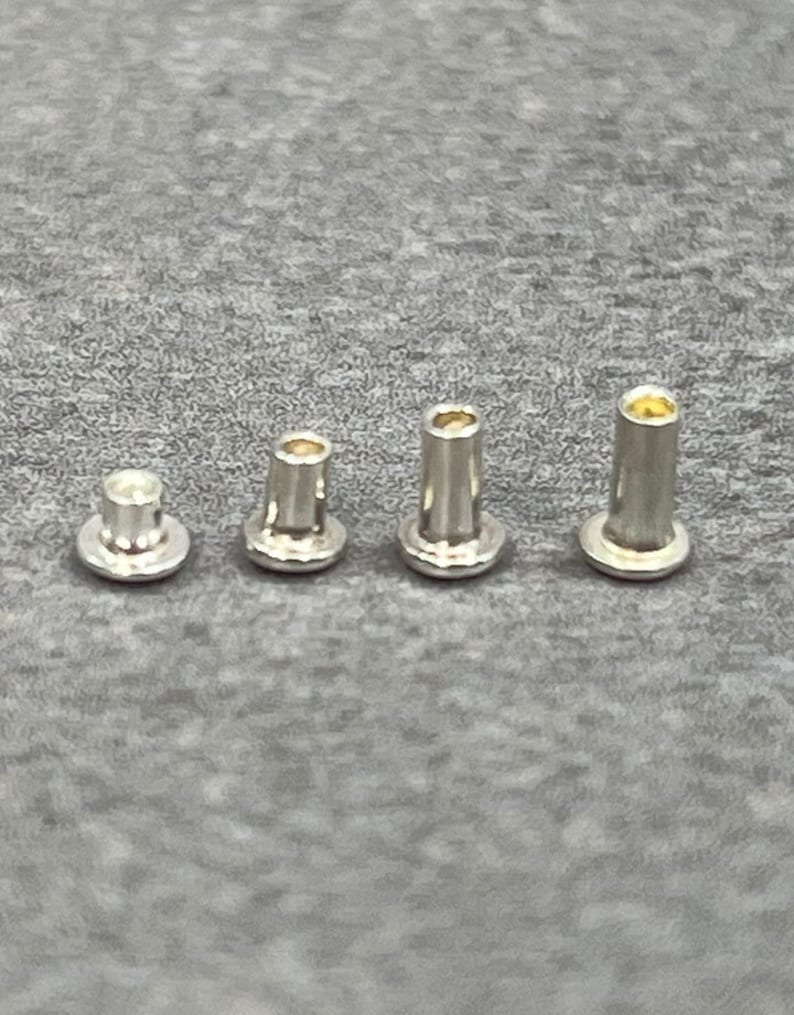 Sterling Silver Rivets for Rivet Tool (CCSS1000) **choose Size** - Etsy