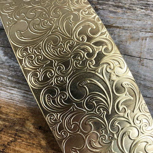 Patterned Brass Sheet multi-pattern 2 X | Etsy