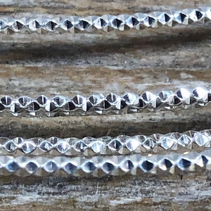 Sterling Silver Round Sparkle Pattern Wire (SPW32)