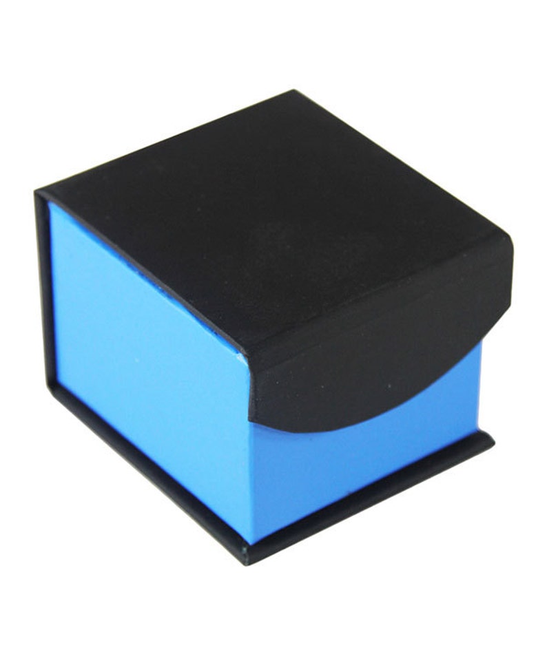 Deluxe Magnetic Ring Box EACH Blue/Black DBX4050 image 2