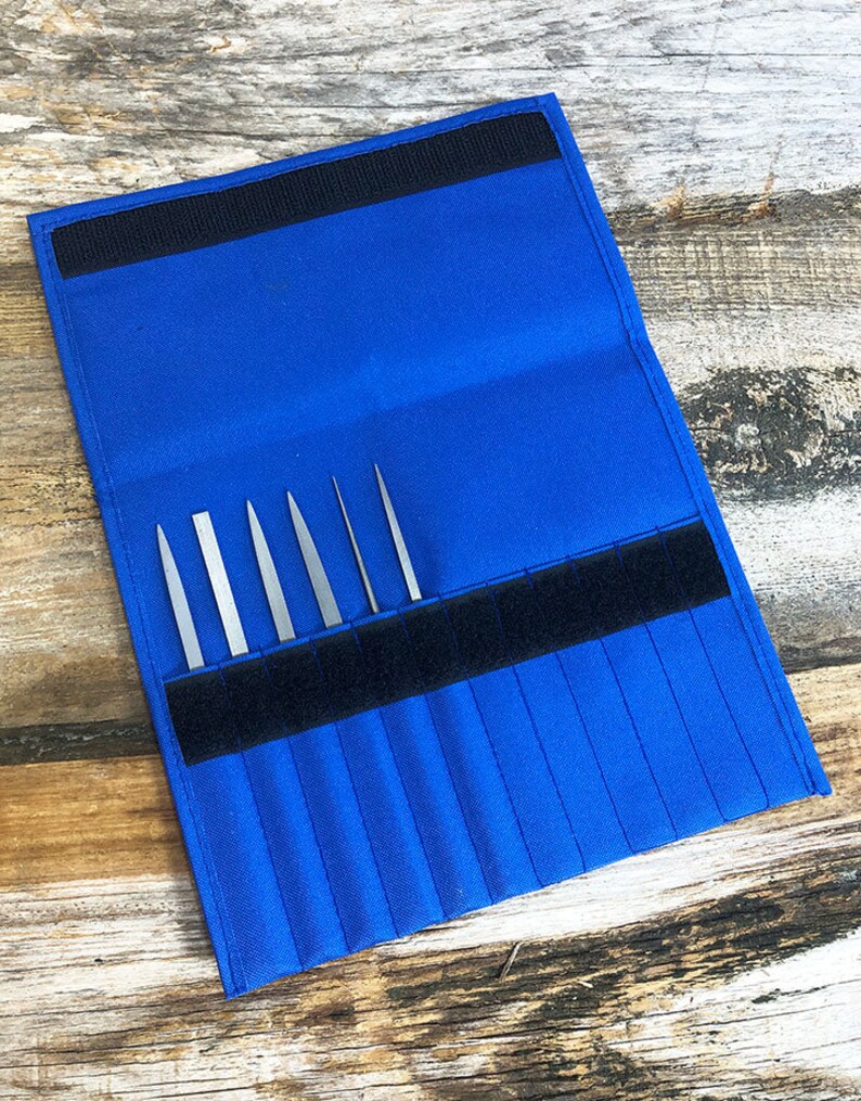 Grobet Needle File Set 2 Cut 51/2 With Pouch 6 Pcs Etsy