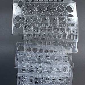 Plastic Template Set 8pcs  (35.421)