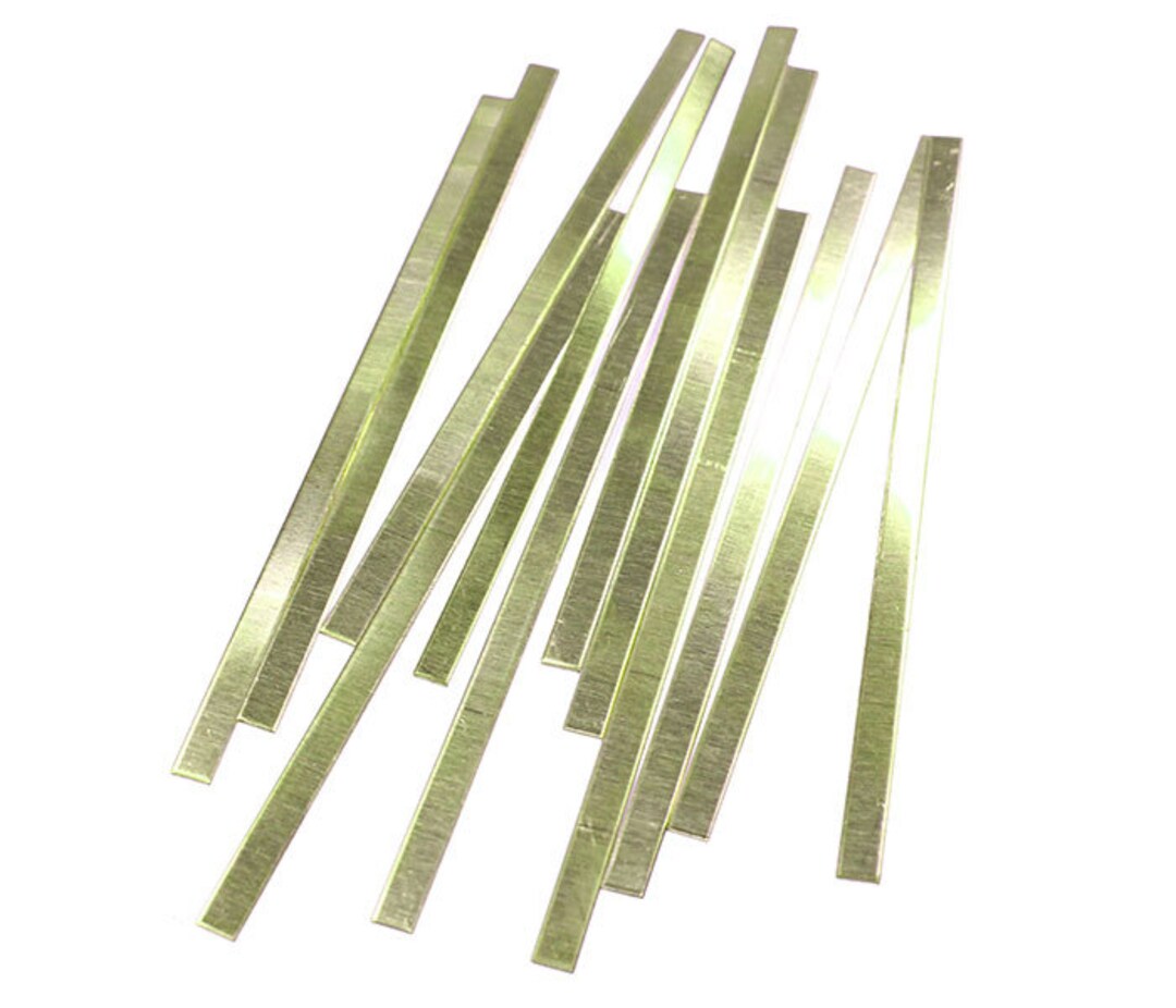 Brass Bracelet Blanks 20ga 6 X 1/4 pkg of 12 bs206x1/4 Etsy