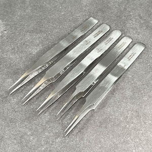Economy Stainless Steel Tweezers (57.075X) **Choose Tips**