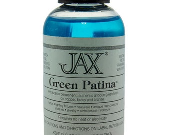 Jax Green Patina for Copper, Brass and Bronze 2 Ounce Sample Bottle 