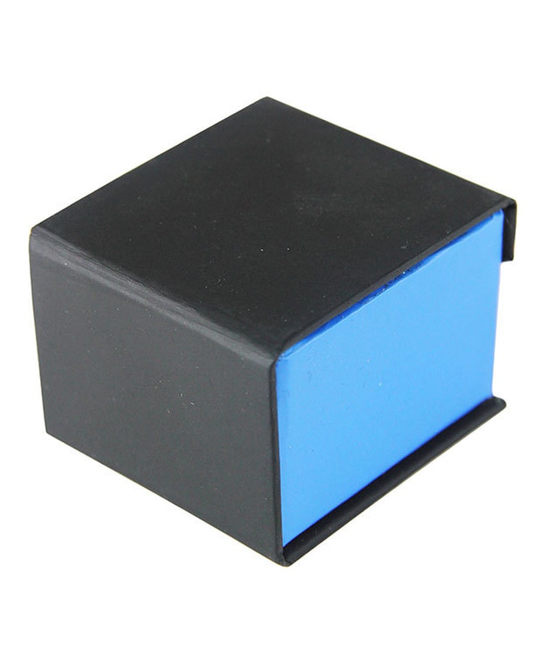 Deluxe Magnetic Ring Box EACH Blue/Black DBX4050 image 4