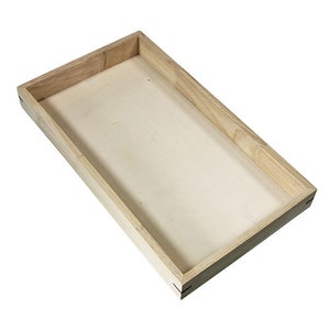Stackable Wooden Display Tray 1-1/2&quot; deep  (DTR2001)