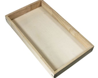 Stackable Wooden Display Tray 1-1/2" deep  (DTR2001)