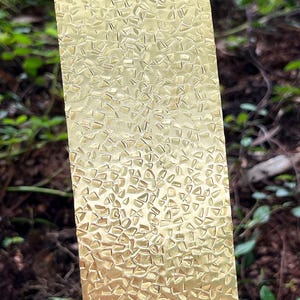 Pattern Brass Sheet "Triangles" 2-1/2" wide 24ga (Choose length) (BSP211)