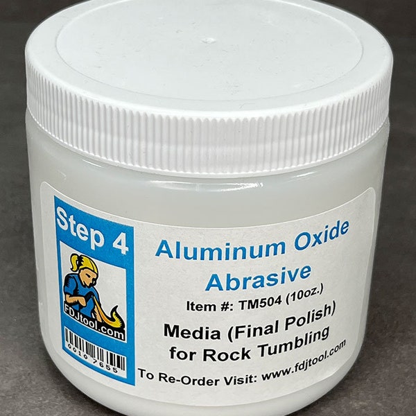 Rock Tumbling Media Step 4: Aluminum Oxide Polish 10ozs (TM504)