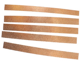 Pattern Copper Strips "bubble wrap" 6" x 1/2" 24ga - (pkg of 5) (CSP303)