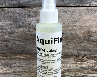 Aquiflux Yellow Soldering Flux in Spray Bottle (4oz) (SO934)