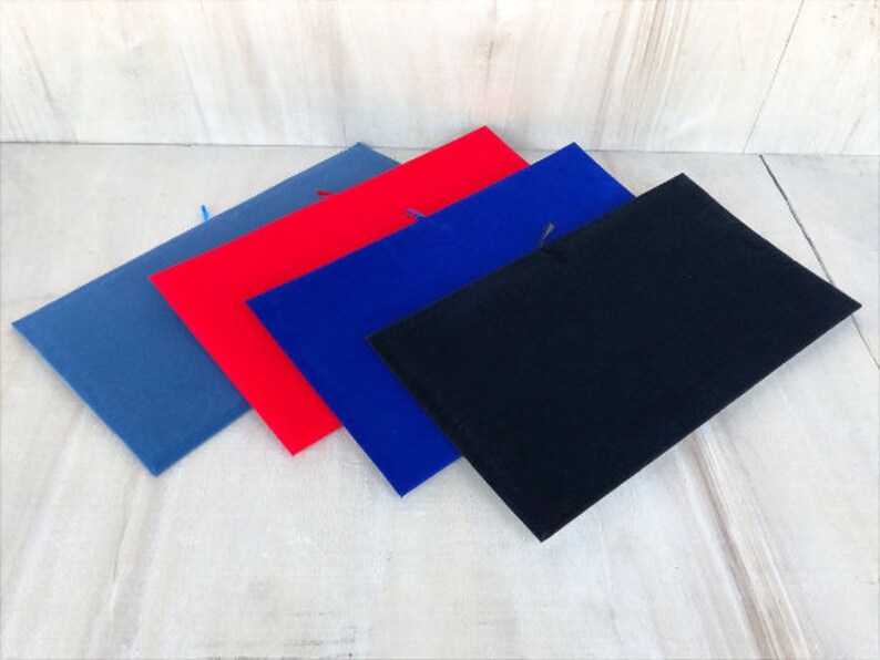 Economy Velvet Jewelry Display Pads Choose Color Pkg of 2 Etsy