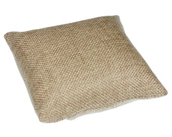 Burlap Pillow for Watches or Bracelets 4"x4" (Pkg of 5)  (DIS3120)