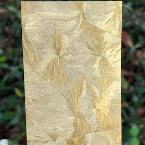 Pattern Brass Sheet "Spiral" 2-1/2" wide 24ga (Choose length) (BSP253)