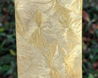 Pattern Brass Sheet "Spiral" 2-1/2" wide 24ga (Choose length) (BSP253)