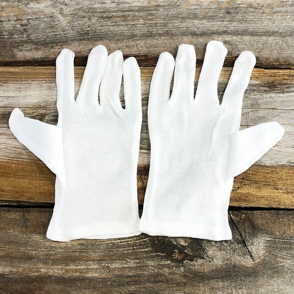 Cotton Gloves Lightweight Large (Pkg of 12pcs) (17.102)