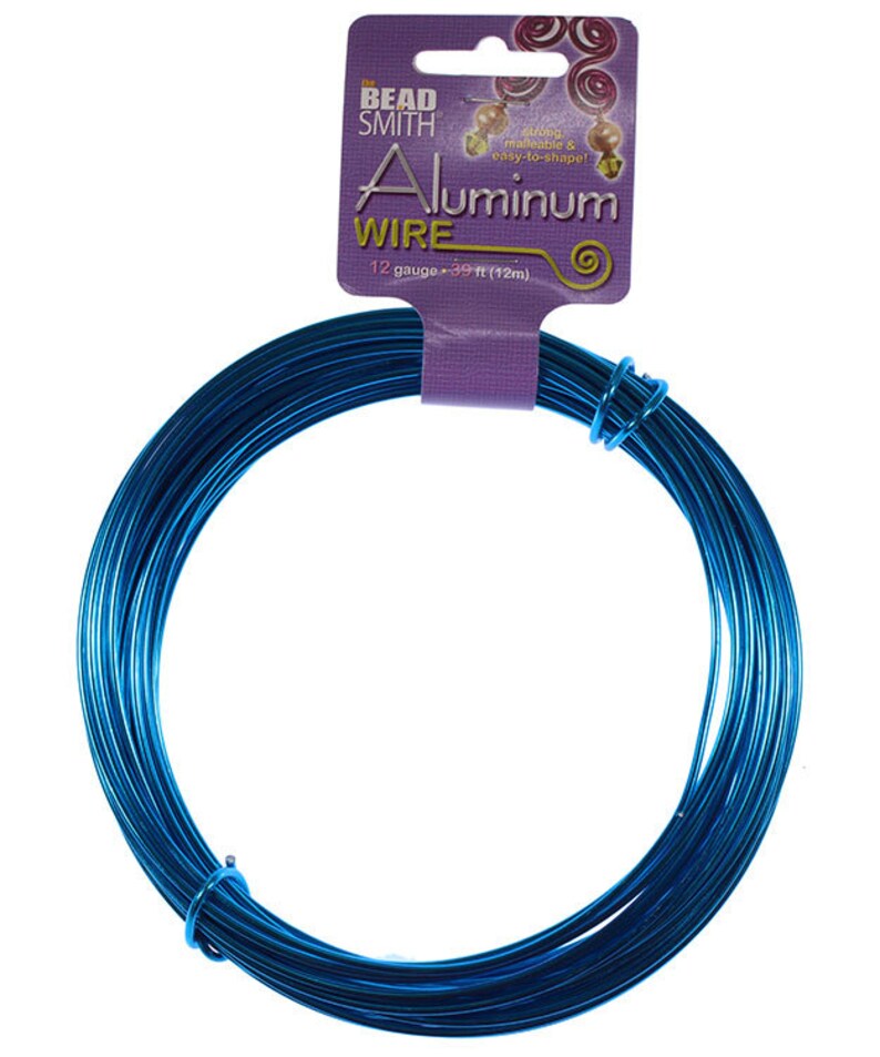 WR72712 Aluminum Wire Turquoise Color Wire 12ga 39 Feet Per Bag