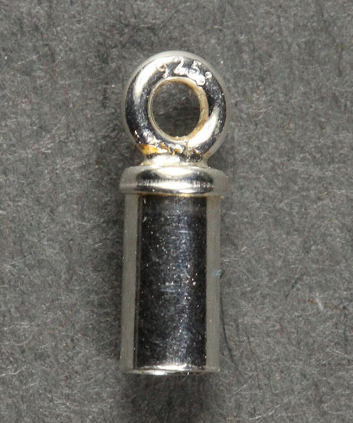 Chain End Cap 3.2mm ID With Ring Sterling Silver pkg of 6 Etsy