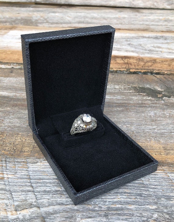 Engagement Ring Box, Proposal Ring Box Wedding Ring Box, Ring Bearer Box,  Glass Ring Box, Geometric Ring Box, Rustic Ring Box - Etsy